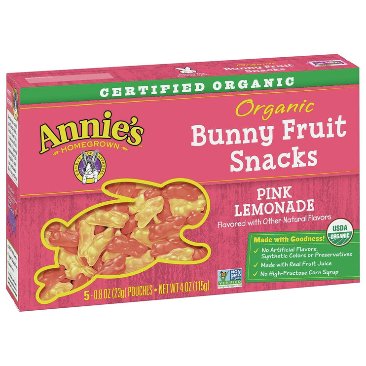 Annie's Organic Bunny Fruit Snacks, Variety Pack, Gluten Free, Halloween Candy Alternative, 22 ct, 15.4 oz - Chalk School of Movement