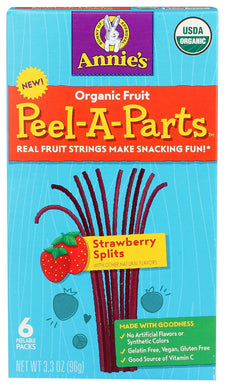 Annie's Organic Fruit Peel - A - Parts Fruit Snacks, Strawberry and Fruit Punch, 12 packs, 6.7 oz. - Chalk School of Movement