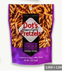 Dot's Pretzels Variety Pack, Original, Honey Mustard, and Cinnamon Sugar Pretzel Twists, Healthy Kids Snacks, 1oz Grocery Sized Bags (20 Count) - Chalk School of Movement